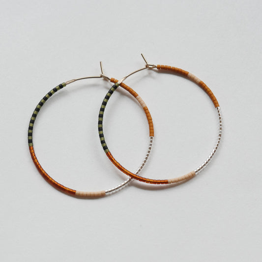 Mylene - 1.25" & 1.75" 14 KT Gold Hoops