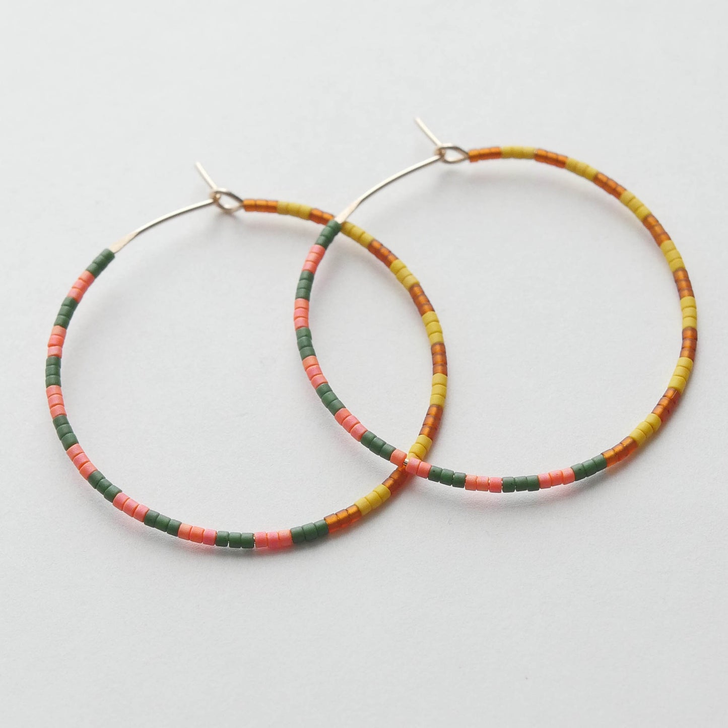 Nareda - 1.25" & 1.75" 14 KT Gold Hoops