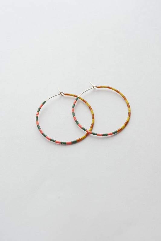 Nareda - 1.25" & 1.75" 14 KT Gold Hoops
