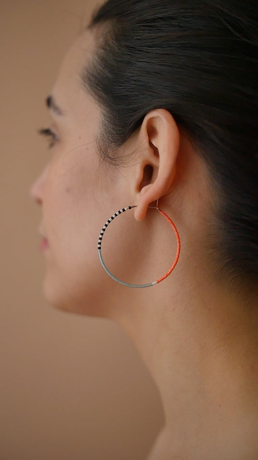 Pantha - 1.25" & 1.75" 14 KT Gold Hoops