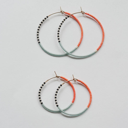 Pantha - 1.25" & 1.75" 14 KT Gold Hoops