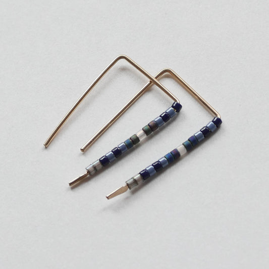 Sedna - 14 KT Gold Bar Studs