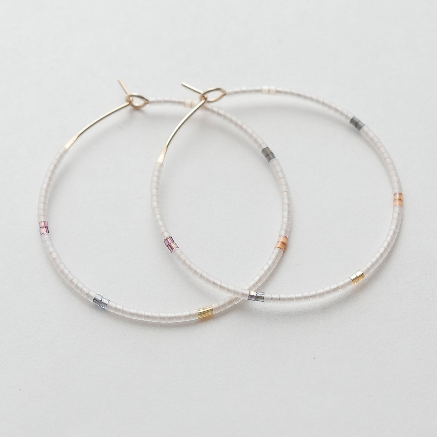 Semele - 1.25" & 1.75" 14 KT Gold Hoops