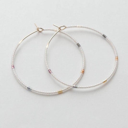 Semele - 1.25" & 1.75" 14 KT Gold Hoops
