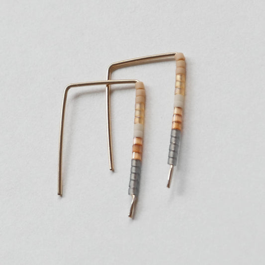 Silna - 14 KT Gold Bar Studs