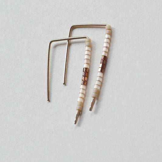 Tillie - 14 KT Gold Bar Studs