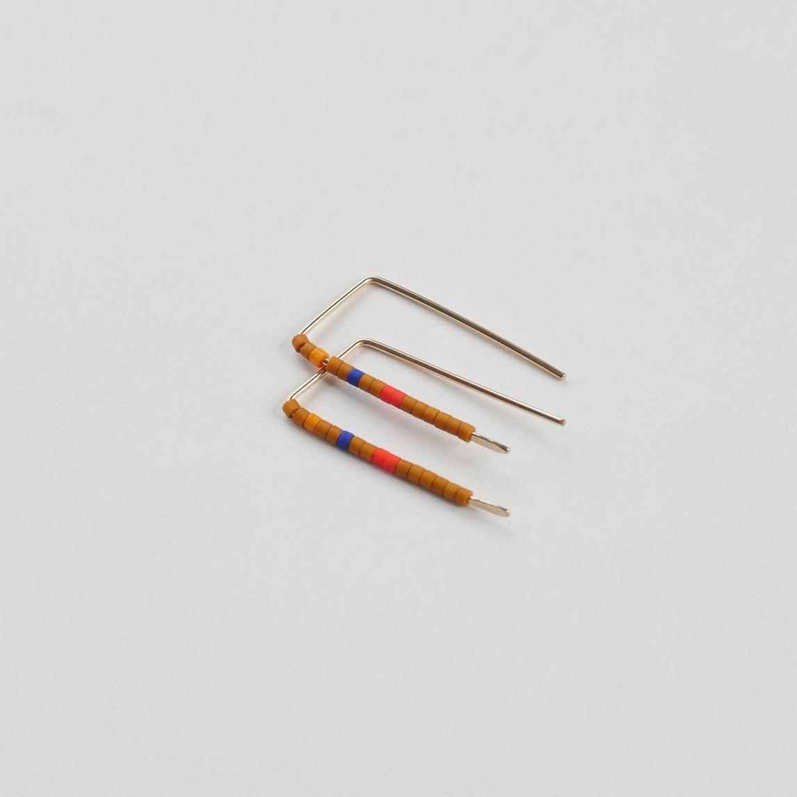 Xenia - 14 KT Gold Bar Studs