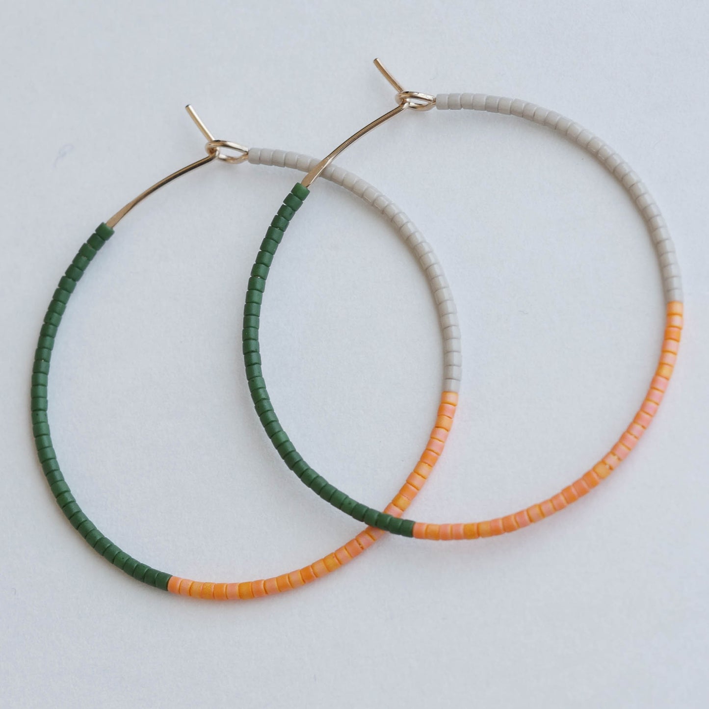 Zinaida - 1.25" & 1.75" 14 KT Gold Hoops