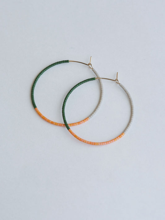 Zinaida - 1.25" & 1.75" 14 KT Gold Hoops