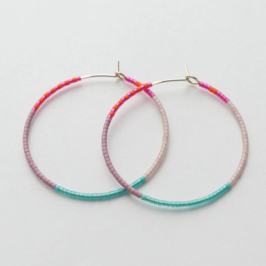 Zora - 1.25" & 1.75" 14 KT Gold Hoops
