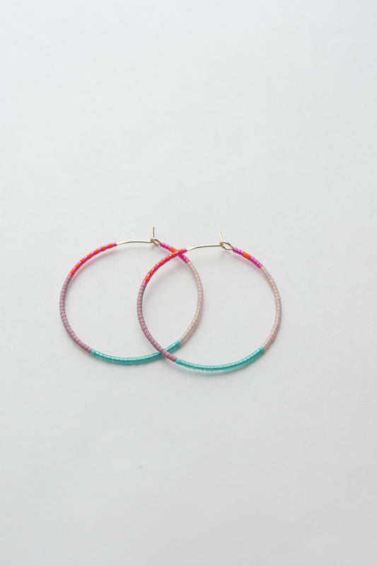 Zora - 1.25" & 1.75" 14 KT Gold Hoops